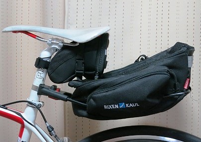 ロードバイクのサドルバッグ